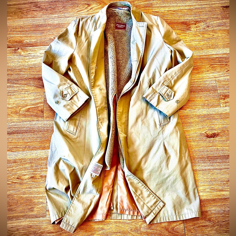Jos A Bank trench Coat